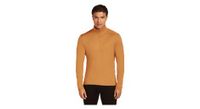 camiseta interior icebreaker merino 260 tech marron 1 2 cremallera  hombre