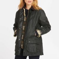 barbour beadnell waxed cotton jacket - uk 18