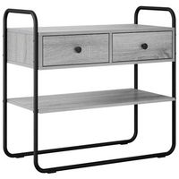 mesa consola sonoma gris 100 x 40 x 75 cm madera de ingenieria vidaxl