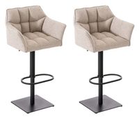 set de 2 taburetes damaso en tela 64x45x88 cm