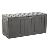 caja de almacenaje  baul de almacenaje polipropileno negra 118x53x57 cm