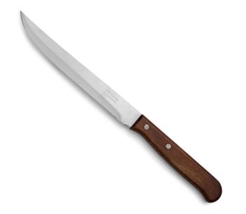 Cuchillo cocina de acero inoxidable nitrum de 155 mm con mango madera