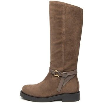 NeroGiardini Botas Velour Sauvage Taupe Tr Altamura 8252 Lig para mujer