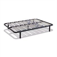 somier multilaminas 90 x 200 cm tubo de acero 40x30mm refuerzo lumbar patas 25 cm