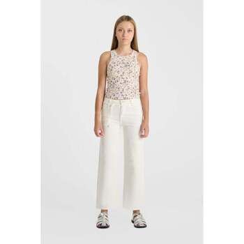 Le Temps des Cerises Pantalones Pantalones acampanados de mezclilla ALEXGI para niña