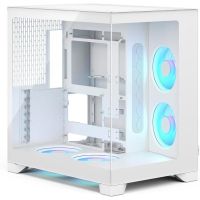 caja pc fractal design pop 2 vision white rgb vidrio panoramico atx