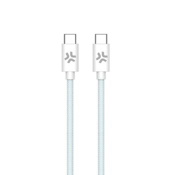 Cable USB-C a USB-C Celly Tejido Trenzado 1,5 m Carga Rápida 100W