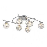 fabrilamp plafon varanasi 6xg9 cromo 21x65x30 cm