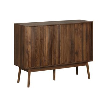 Aparador De Efecto Madera, 115cm, Madera Oscura