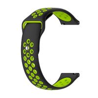 cool correa universal 22mm goma negro-verde amazfit gtr  stratos  huawei  samsung  cool bristol  sunset