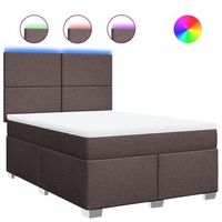 cama tapizada 200x160x1505 cm tejido - marron