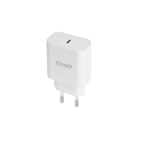 cargador usb pared tooq tqwc-pdusbc20wusb-c pd30 20w blanco