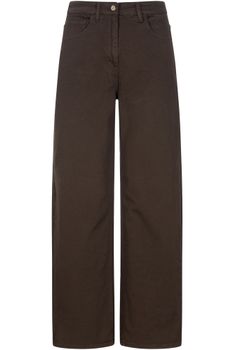 jeans de pierna recta de bull denim dark brown 44
