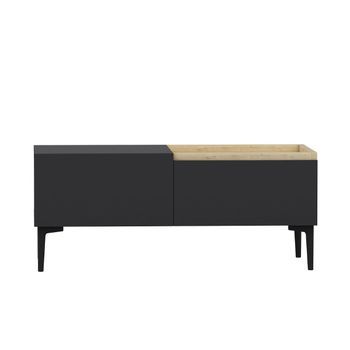 Mueble Tv 3 Puertas Gris Antracita L160 Cm - Mia