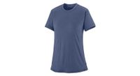 camiseta de mujer patagonia cap cool merino blend azul