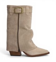 alpe para mujer 527611 botas de piel dua beige 37 3 a 5cm cremallera casual