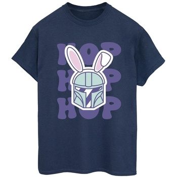Disney Camiseta manga larga The Mandalorian Hop Into Easter para mujer