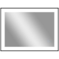 homcom espejo de bano con luz led 80x60 cm con 3 colores de luz funcion antivaho funcion de memoria ip44 horizontalvertical