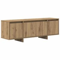 mueble de tv  mueble de salon  gabinete de tv madera de ingenieria roble artisan 120x30x405 cm