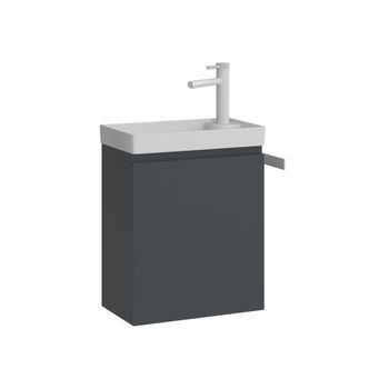 Mueble Para Lavabo  - 40 X 22 X 50 Cm - Antracita Mate