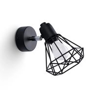 aplique de pared mozosa negro 1 luz