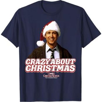 National Lampoon´s Christmas Va Camiseta Crazy About Christmas para hombre