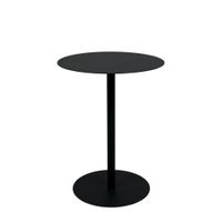 mesa de bistro de metal negro