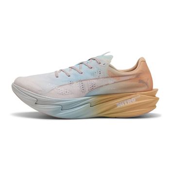 Zapatillas Puma Deviate NITRO Elite 4 Run Club Azul Naranja SS26, Talla 48.5 - EUR