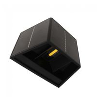 aplique led solar con sensor alero 3000k 27w