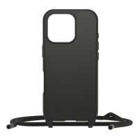 funda para movil otterbox cover nylon negro con cordon para iphone 16 pro