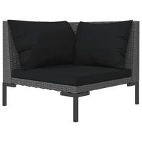 sofa de jardin  sofa de exterior semicircular y cojines ratan sintetico