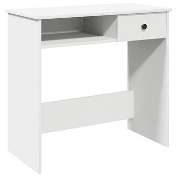 Escritorio | Mesa De Trabajo De Madera Contrachapada Blanco 80x40x75 Cm