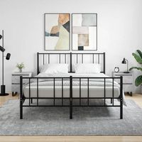 pack 2 uds mesitas noche  mesa auxiliar  mesilla madera ingenieria gris hormigon 40x35x50 cm cfw63945