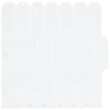 Loseta De Pluma 20 Uds. Blanco 30 X 30 Cm Poliuretano Y Pet Vidaxl