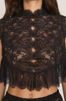 hunkemoller top allover lace legacy negro