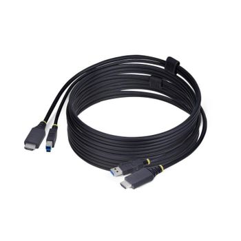 Cable KVM HDMI y USB 3.0 StarTech.com 3,1m 4K 60Hz 5Gbps HDR10 Negro