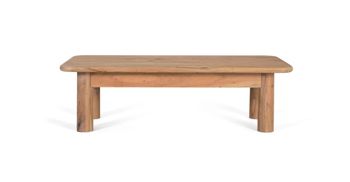 Mesa de centro rectangular fabricada en madera de acacia maciza
