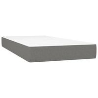 colchon individual  colchon de cama  colchon de muelles ensacados tela gris oscuro 90x190x20 cm