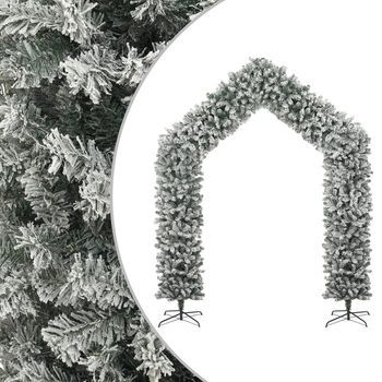 Arco De Árbol De Navidad Con Aspecto Nevado 270 Cm Vidaxl