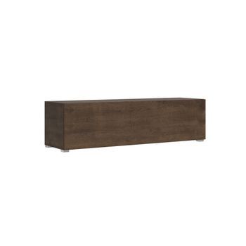 Mueble De Tv Abatible Con Paso De Cables L.153,6 H.40 P.39,2 Con Patas De Nogal