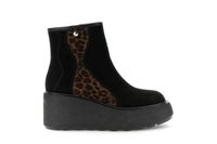 botines de cuna de ante con detalle de leopardo spotted black
