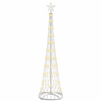 Árbol De Navidad | Decoraciones De Navidad Led Con 230 Led Cálido 51 X 51 X 190 Cm Metal
