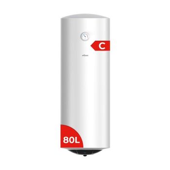 Termo eléctrico Nilson 80L 1500W vertical blanco manual con válvula seguridad