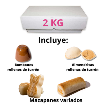 Lote surtido Mazapán Artesano, Pack Degustación 2 Kg con...