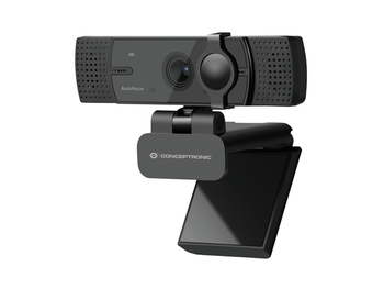 WEBCAM 4K CONCEPTRONIC AMDIS 8.3MP USB 3.57MM ANGULO VISION 80Âº AUTOFOCUS MICROFONO DUAL ADAPTADO