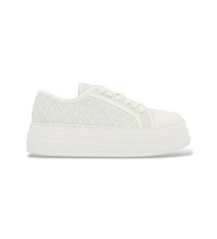 A|X Armani Exchange para mujer. XW002786AF23055M0107 Zapatillas Low blanco (35), Tela, 3 a 5cm, Cordones, Deportivo
