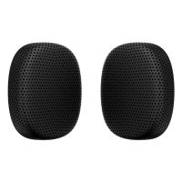 auriculares poly mission 46 con almohadillas de cuero sintetico negras pack de 2