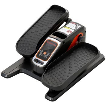 SPORTNOW Mini Elíptica Eléctrica Silencioso con 12 Velocidades Modo Manual y Automático Control Remoto y Pantalla LED Negro