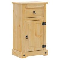 armario de bano corona madera maciza de pino 45x33x80 cm vidaxl