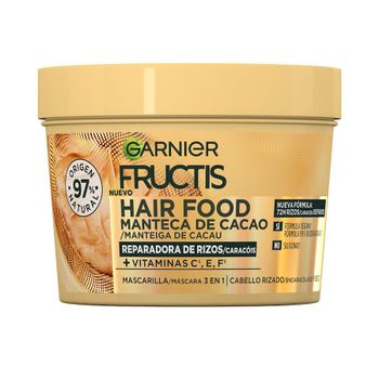 Garnier - FRUCTIS HAIR FOOD MANTECA CACAO mascarilla rizos nutridos Mascarillas para el cabello 390 ml unisex